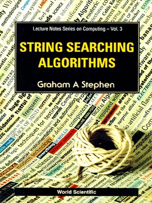 cover image of String Searching Algorithms